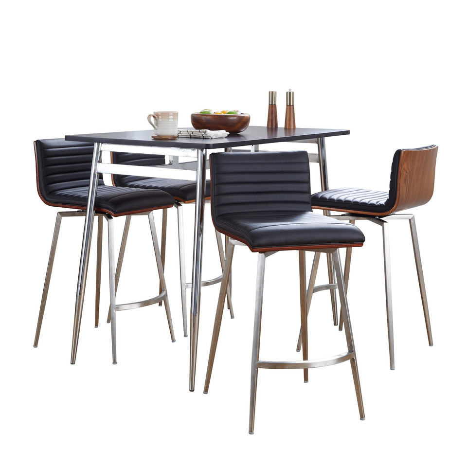 Marcel-mason Swivel Counter Height Dining Set - 5 Piece