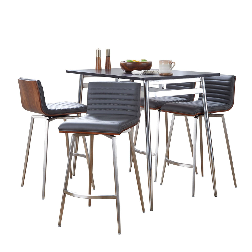 Marcel-mason Swivel Counter Height Dining Set - 5 Piece