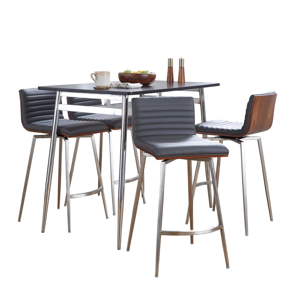 Marcel-mason Swivel Counter Height Dining Set - 5 Piece
