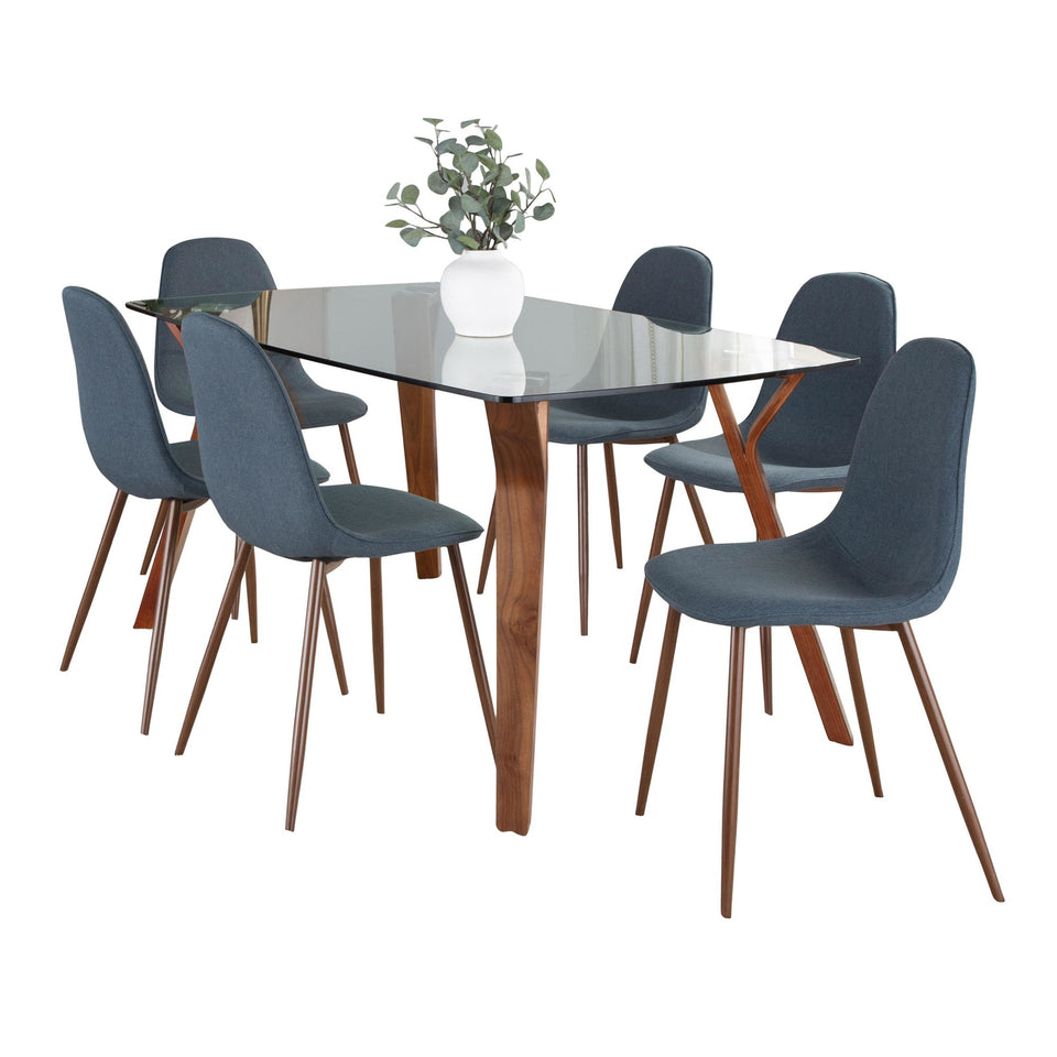 Folia Pebble Dining Set - 7 Piece