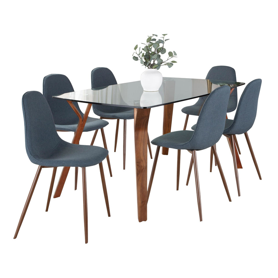 Folia Pebble Dining Set - 7 Piece