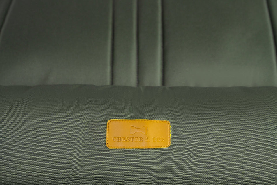 Chester & Lee | Waterproof Lounger Dog Bed Green