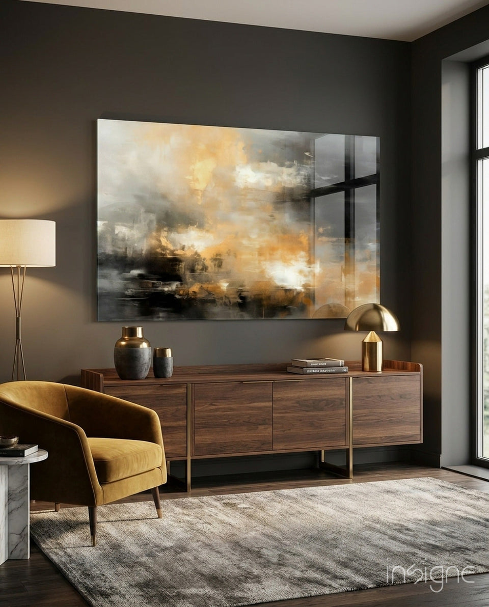 Abstract Glass Wall Art|| Designer's Collection