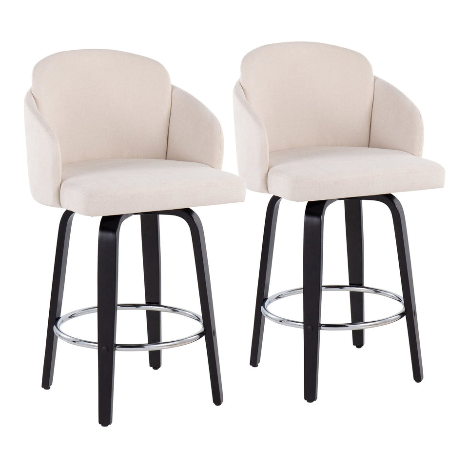 Dahlia 26" Fixed-Height Counter Stool - Set of 2