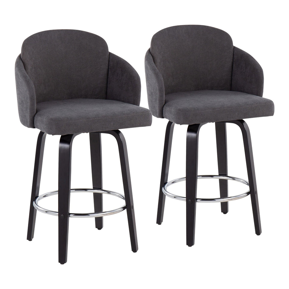 Dahlia 26" Fixed-Height Counter Stool - Set of 2