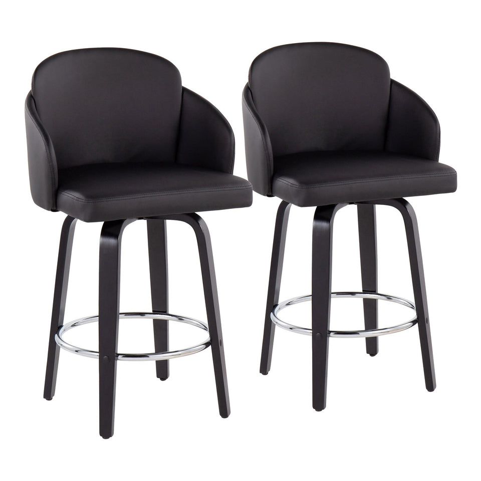 Dahlia 26" Fixed-Height Counter Stool - Set of 2