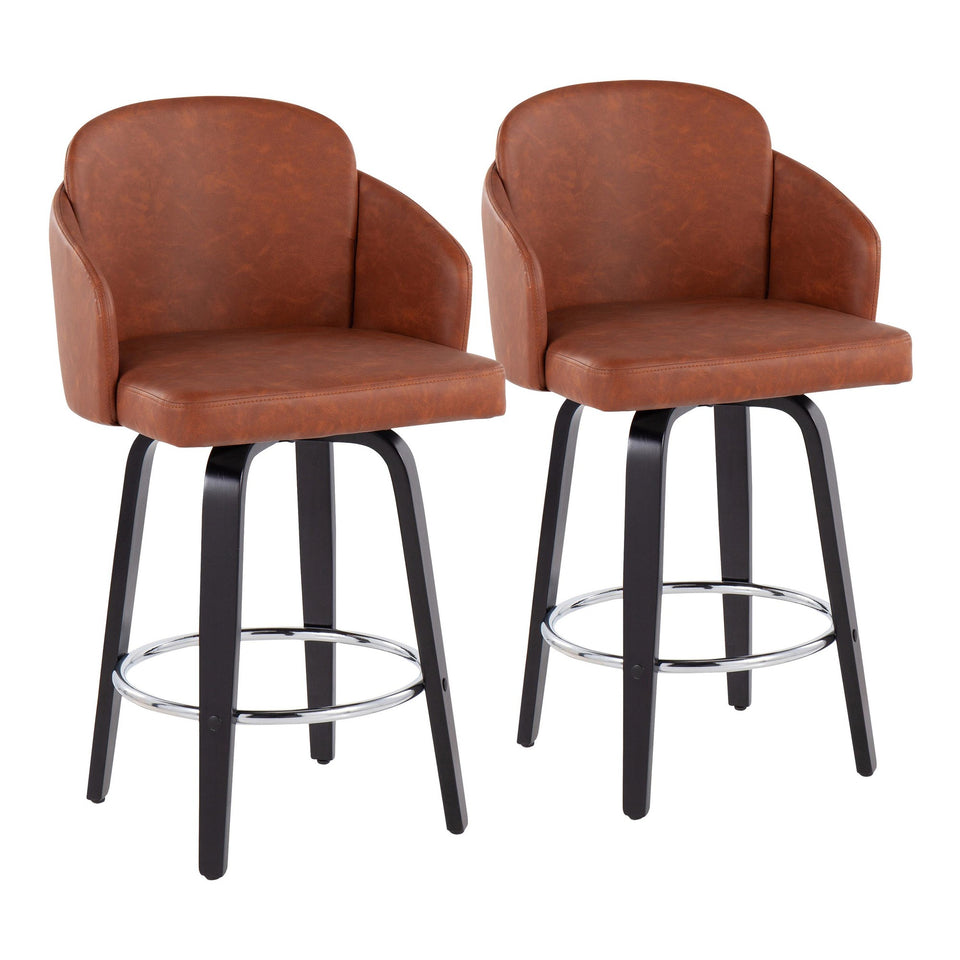 Dahlia 26" Fixed-Height Counter Stool - Set of 2