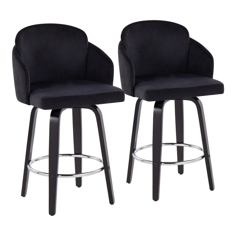 Dahlia 26" Fixed-Height Counter Stool - Set of 2
