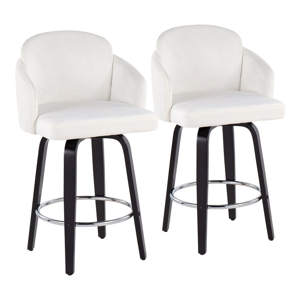 Dahlia 26" Fixed-Height Counter Stool - Set of 2