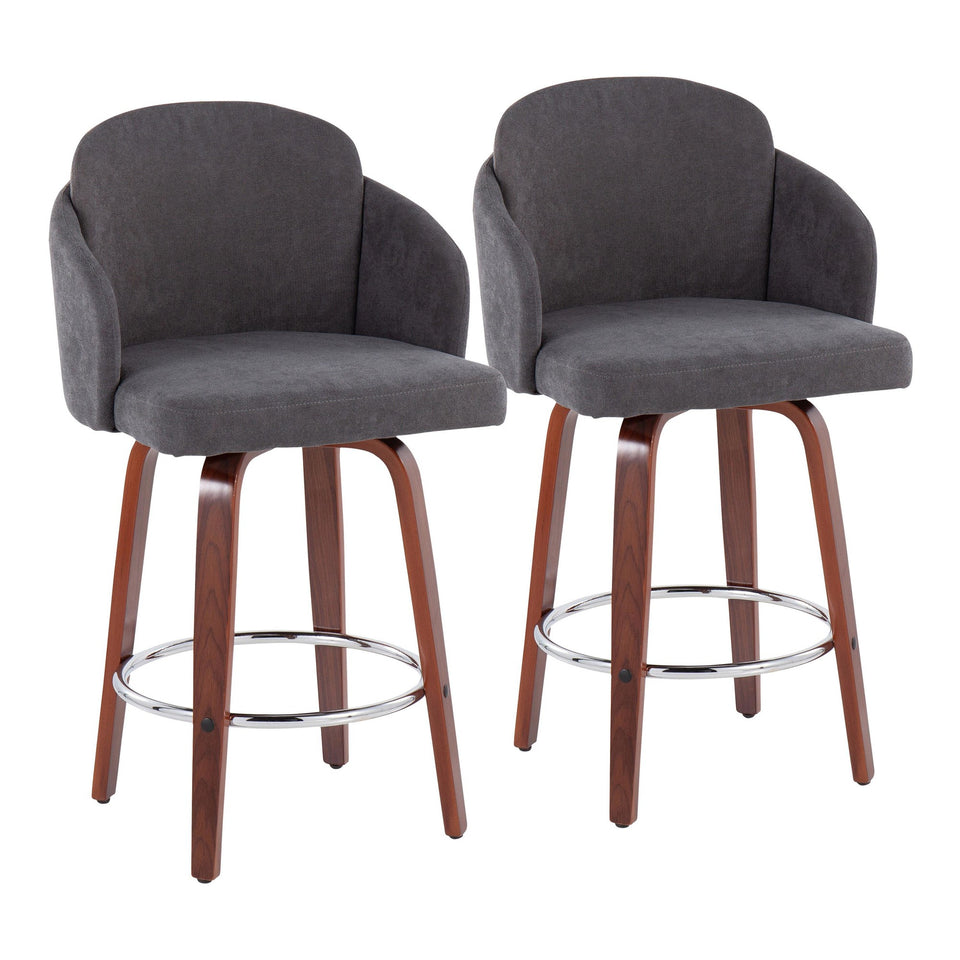 Dahlia 26" Fixed-Height Counter Stool - Set of 2
