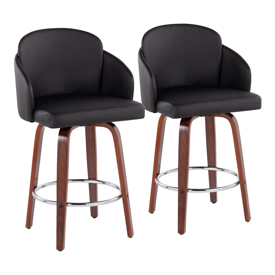 Dahlia 26" Fixed-Height Counter Stool - Set of 2