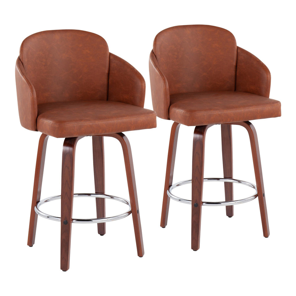 Dahlia 26" Fixed-Height Counter Stool - Set of 2