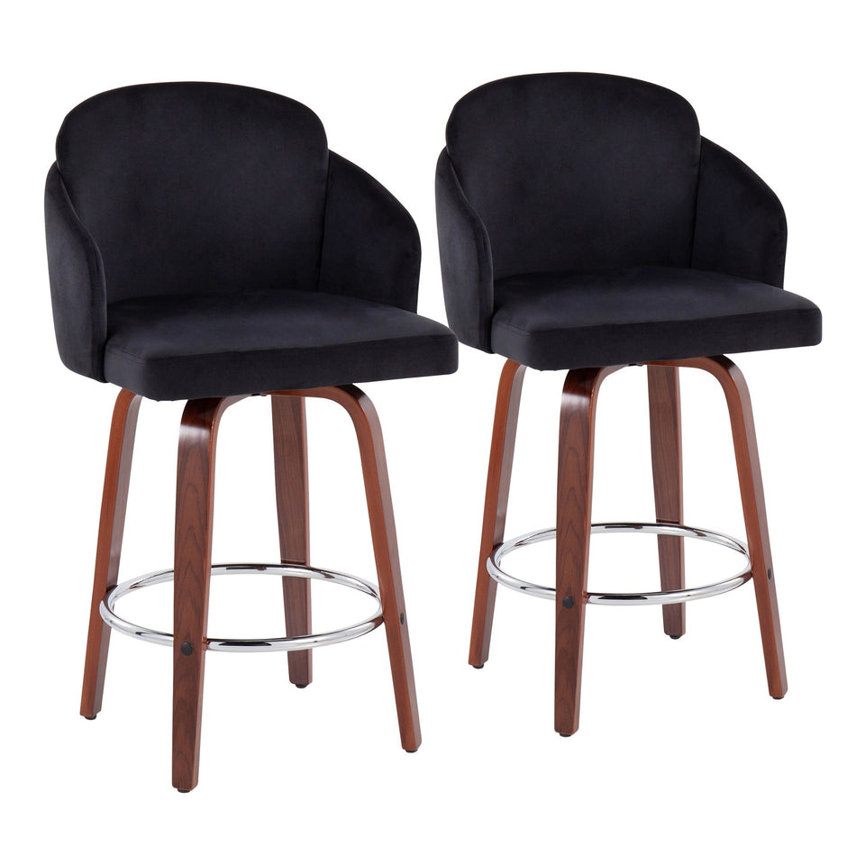 Dahlia 26" Fixed-Height Counter Stool - Set of 2
