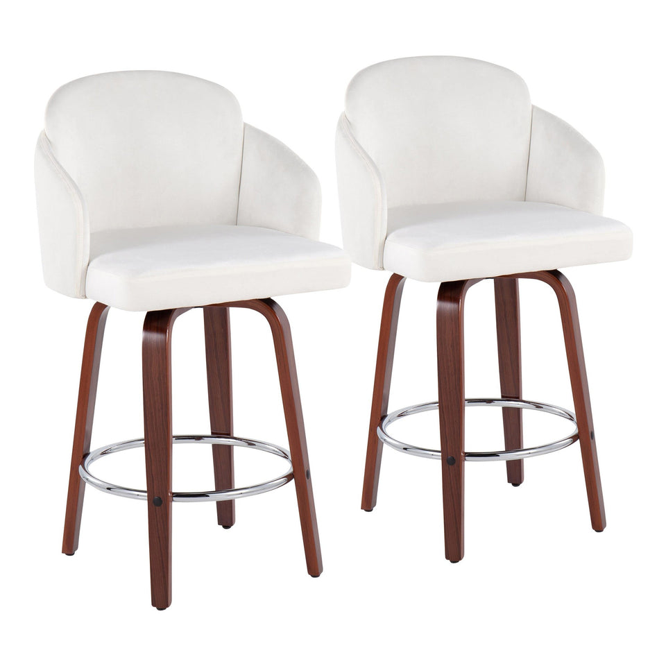 Dahlia 26" Fixed-Height Counter Stool - Set of 2