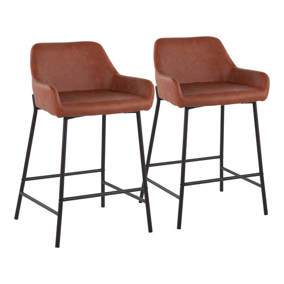 Daniella 24" Fixed-Height Counter Stool - Set of 2