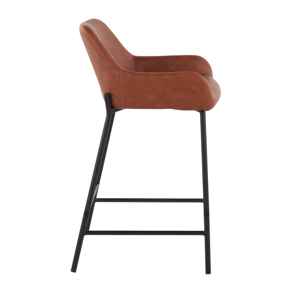 Daniella 24" Fixed-Height Counter Stool - Set of 2