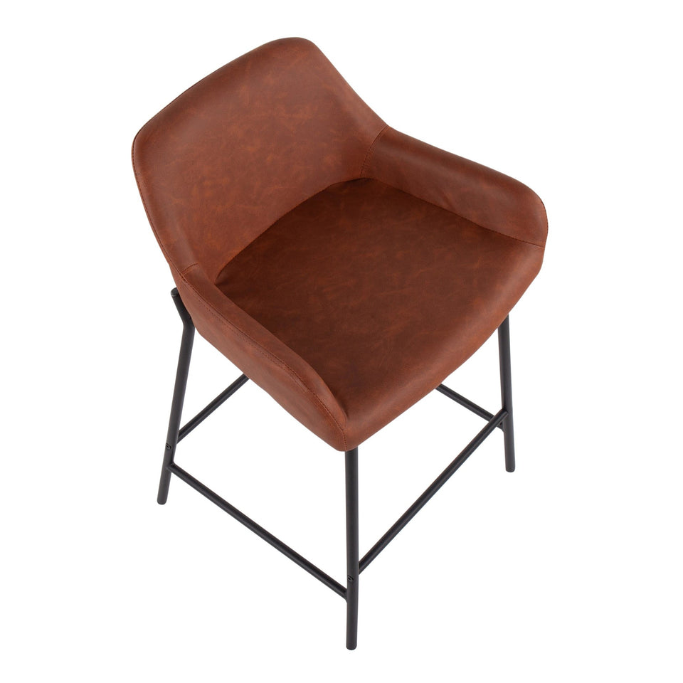 Daniella 24" Fixed-Height Counter Stool - Set of 2
