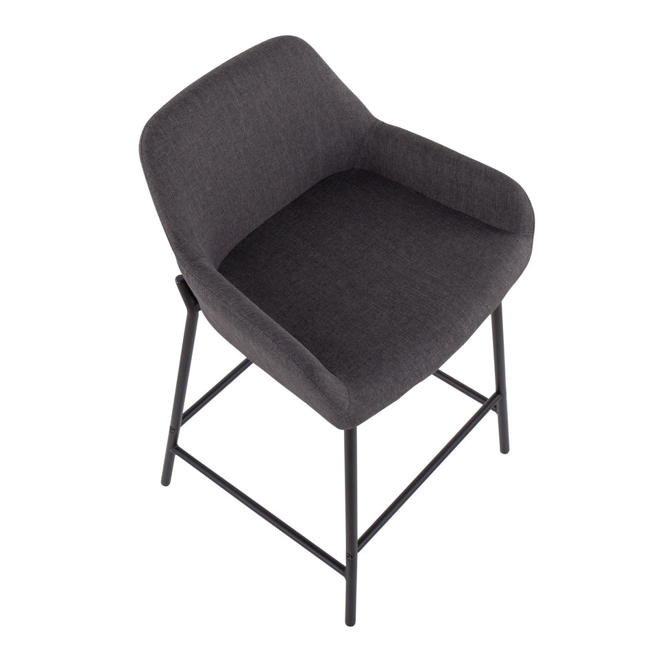Daniella 24" Fixed-Height Counter Stool - Set of 2