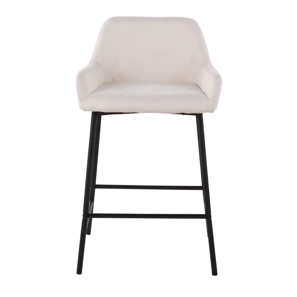 Daniella 24" Fixed-Height Counter Stool - Set of 2