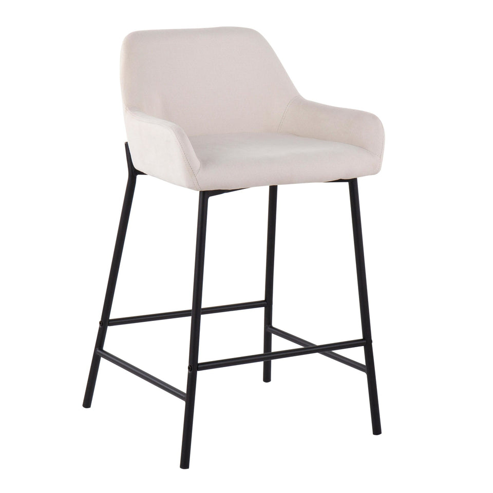 Daniella 24" Fixed-Height Counter Stool - Set of 2