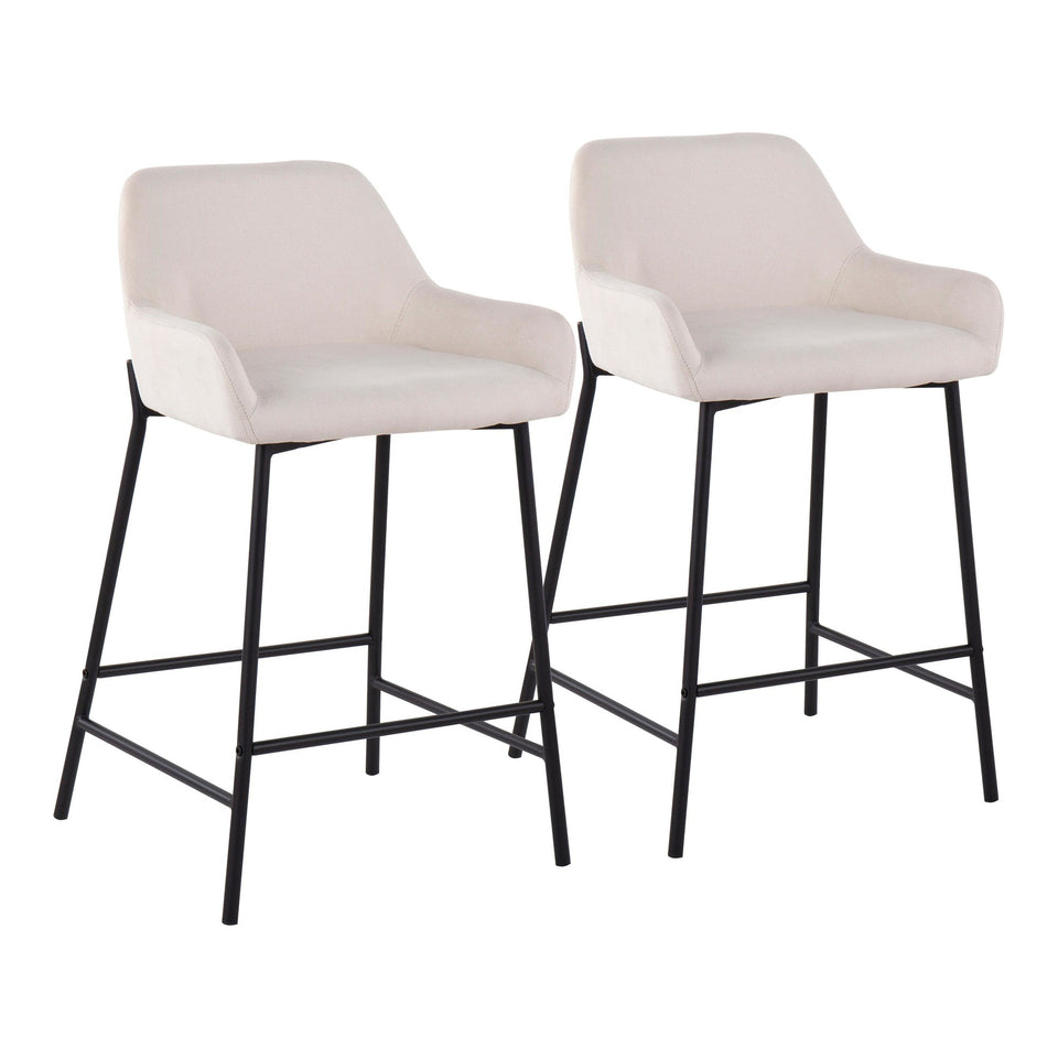Daniella 24" Fixed-Height Counter Stool - Set of 2