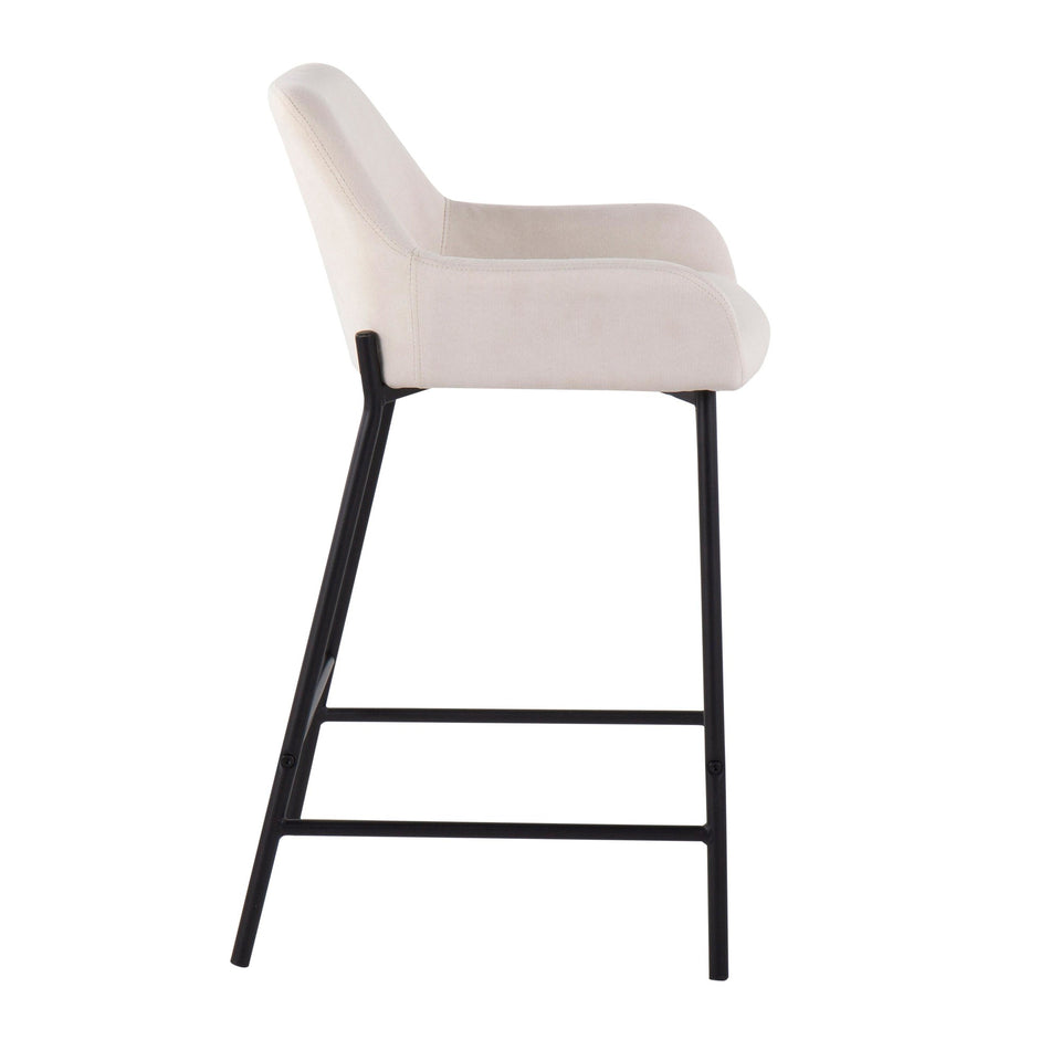Daniella 24" Fixed-Height Counter Stool - Set of 2