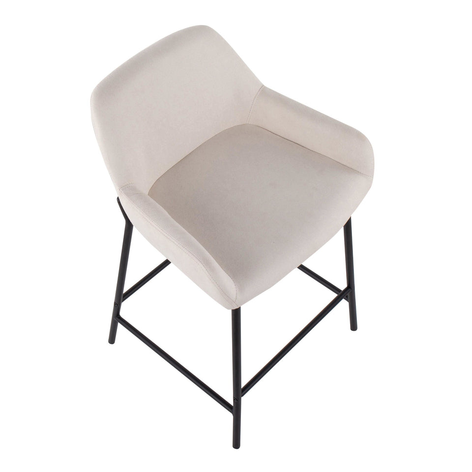 Daniella 24" Fixed-Height Counter Stool - Set of 2