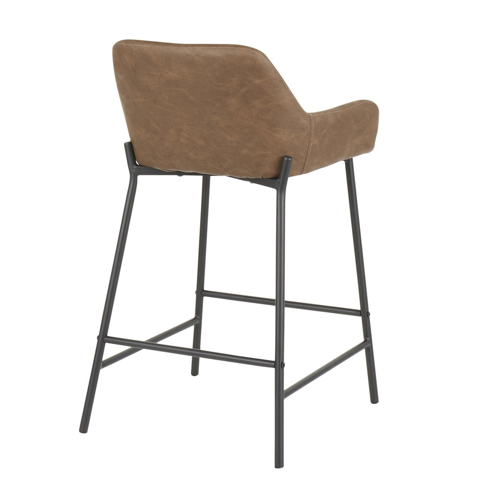 Daniella 24" Fixed-Height Counter Stool - Set of 2