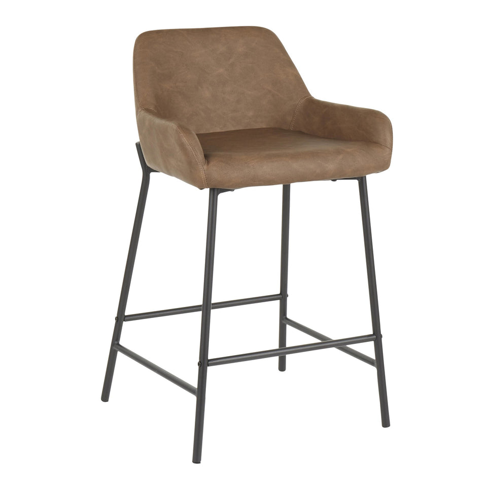 Daniella 24" Fixed-Height Counter Stool - Set of 2