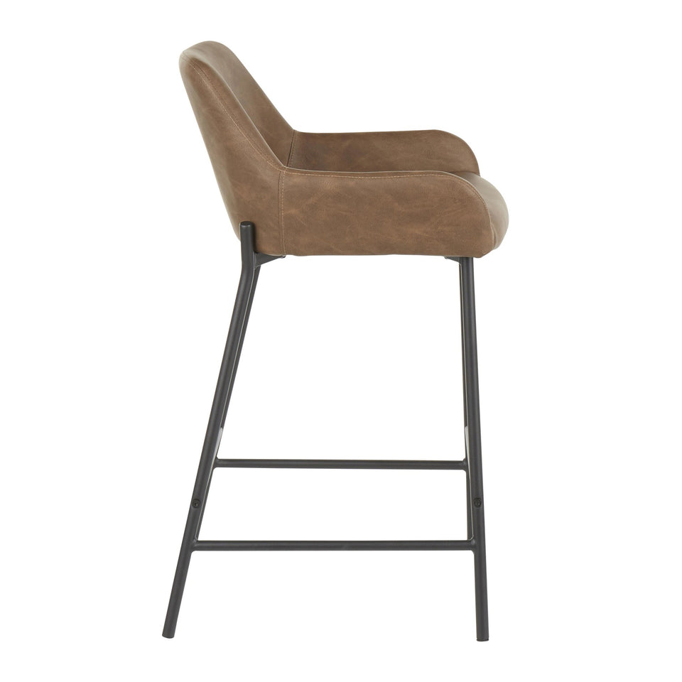 Daniella 24" Fixed-Height Counter Stool - Set of 2
