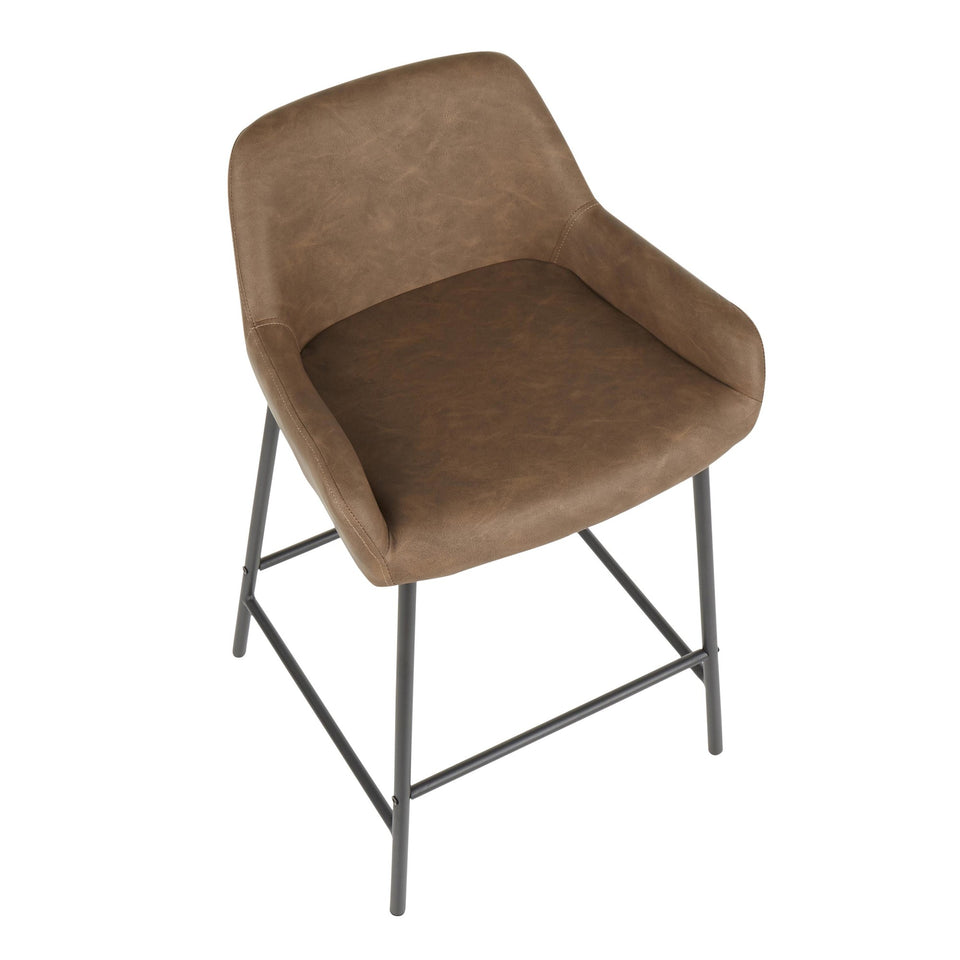 Daniella 24" Fixed-Height Counter Stool - Set of 2