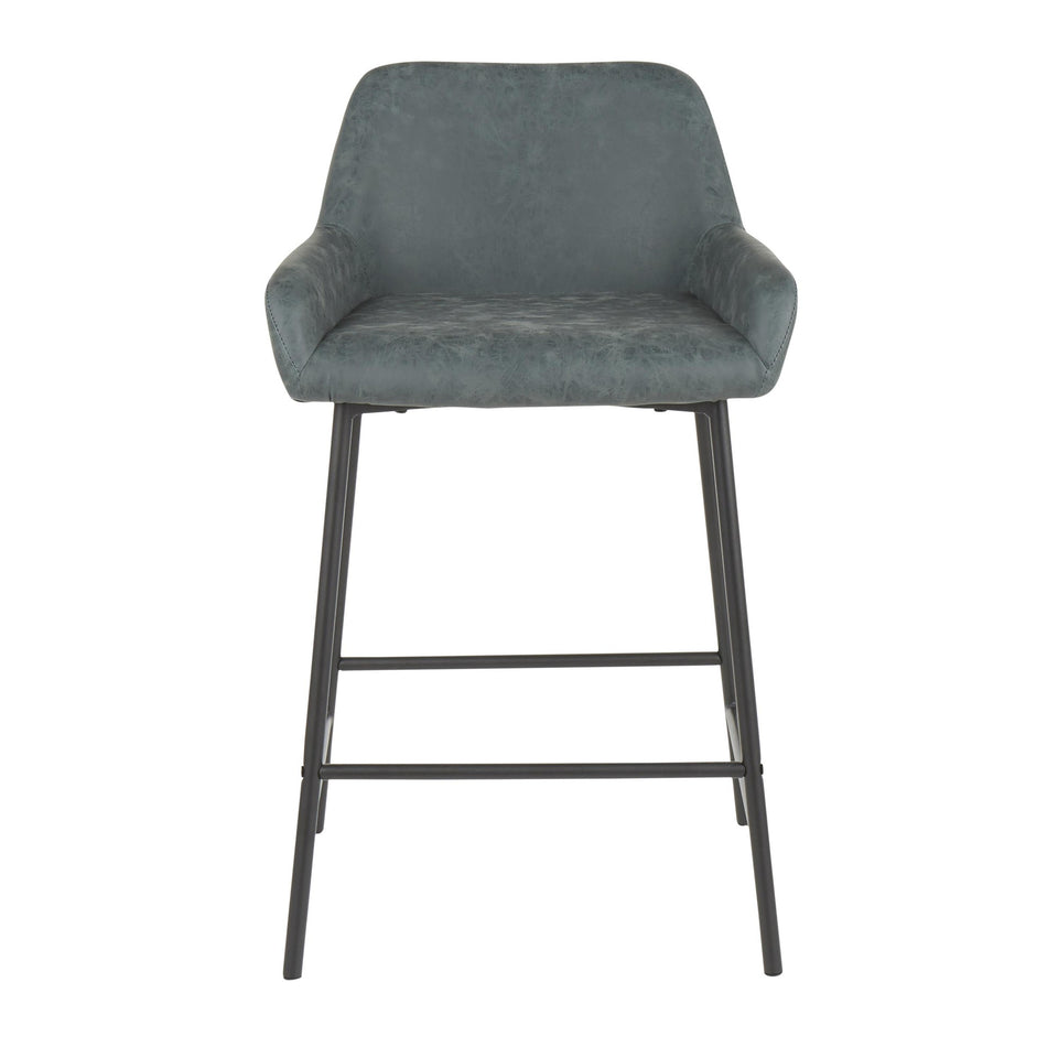 Daniella 24" Fixed-Height Counter Stool - Set of 2
