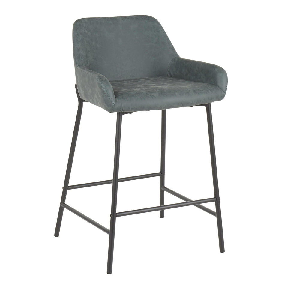 Daniella 24" Fixed-Height Counter Stool - Set of 2