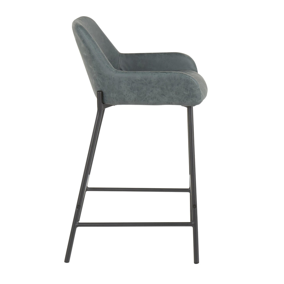 Daniella 24" Fixed-Height Counter Stool - Set of 2
