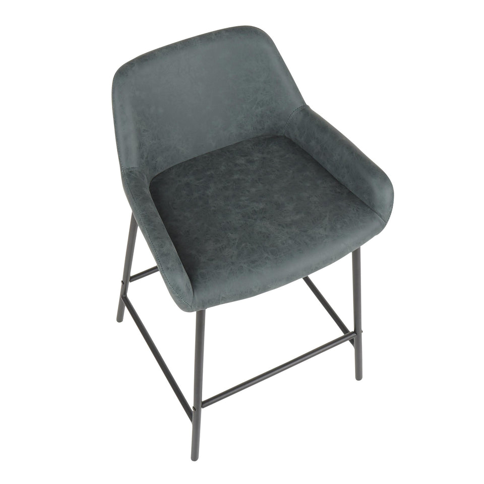 Daniella 24" Fixed-Height Counter Stool - Set of 2