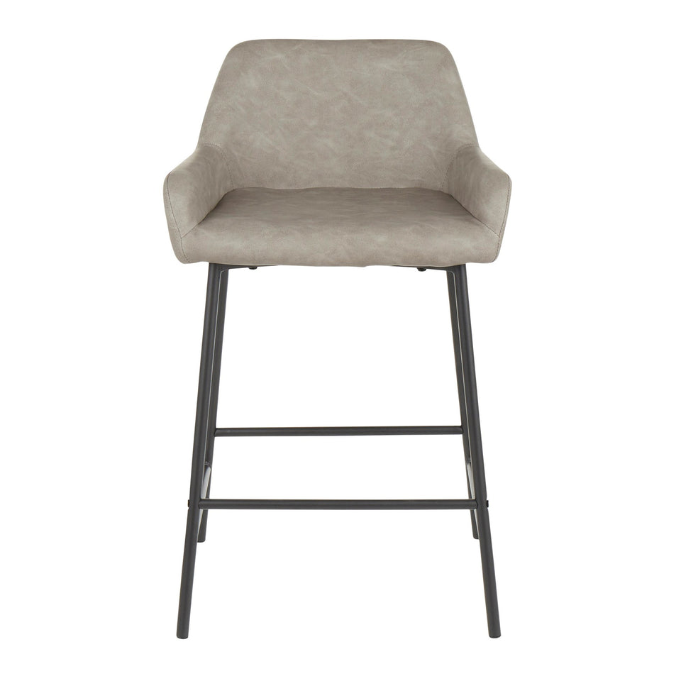Daniella 24" Fixed-Height Counter Stool - Set of 2
