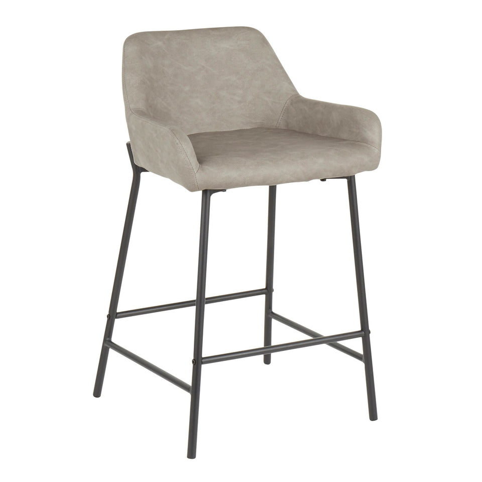 Daniella 24" Fixed-Height Counter Stool - Set of 2