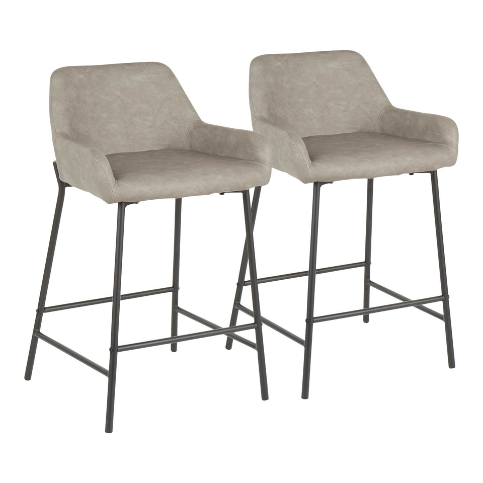 Daniella 24" Fixed-Height Counter Stool - Set of 2