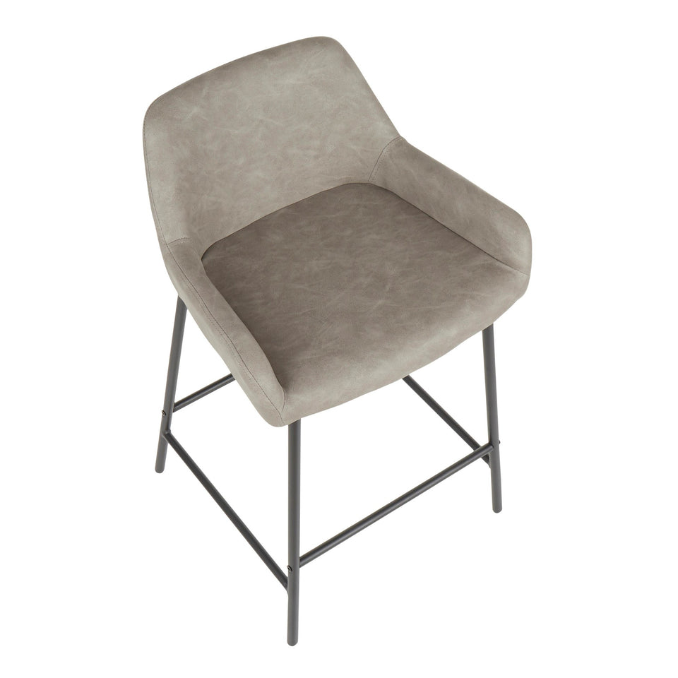 Daniella 24" Fixed-Height Counter Stool - Set of 2