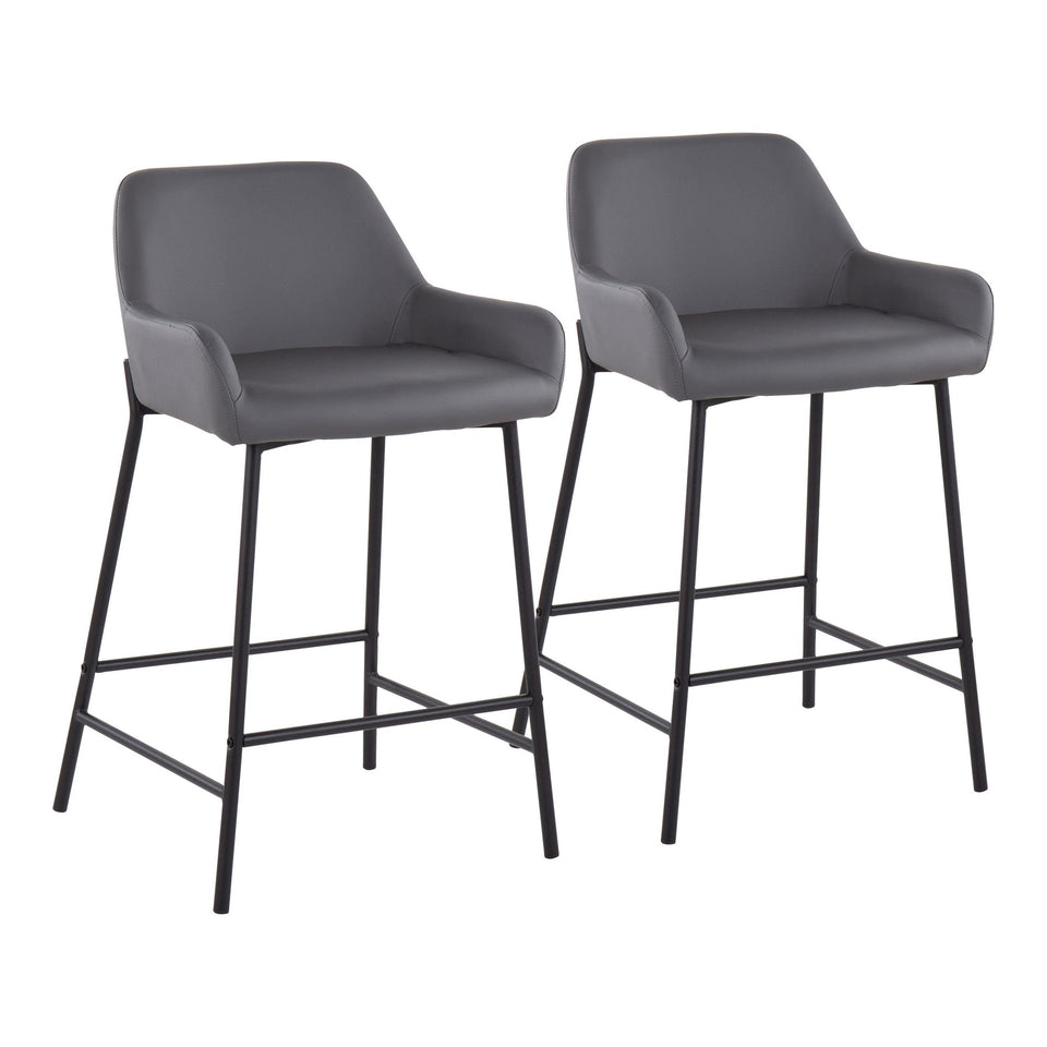 Daniella 24" Fixed-Height Counter Stool - Set of 2