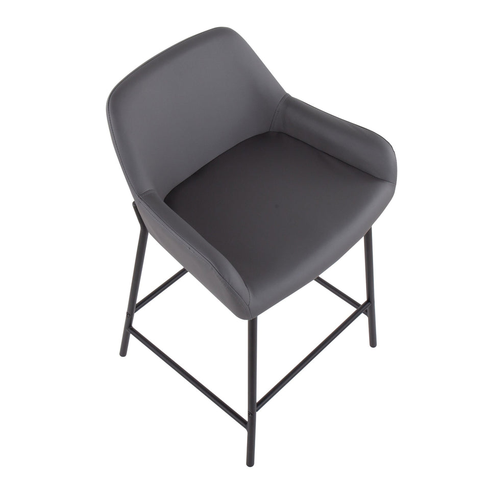 Daniella 24" Fixed-Height Counter Stool - Set of 2