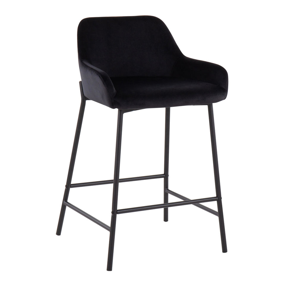 Daniella 24" Fixed-Height Counter Stool - Set of 2