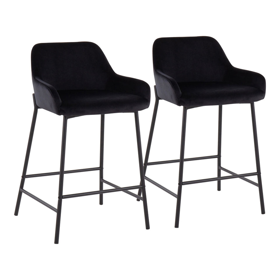 Daniella 24" Fixed-Height Counter Stool - Set of 2