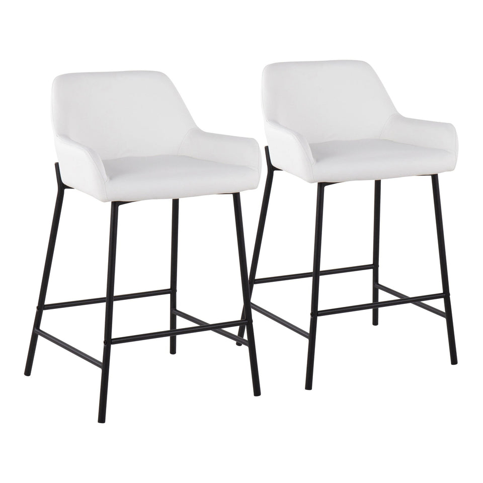 Daniella 24" Fixed-Height Counter Stool - Set of 2