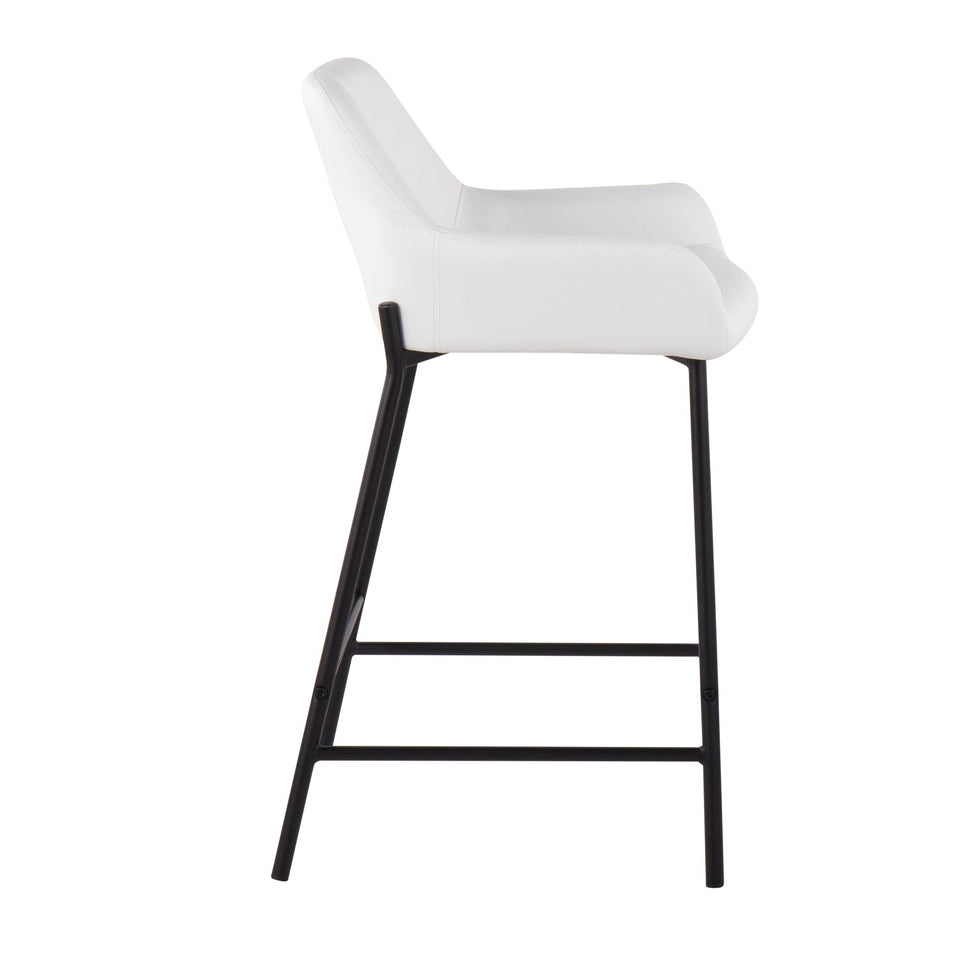 Daniella 24" Fixed-Height Counter Stool - Set of 2