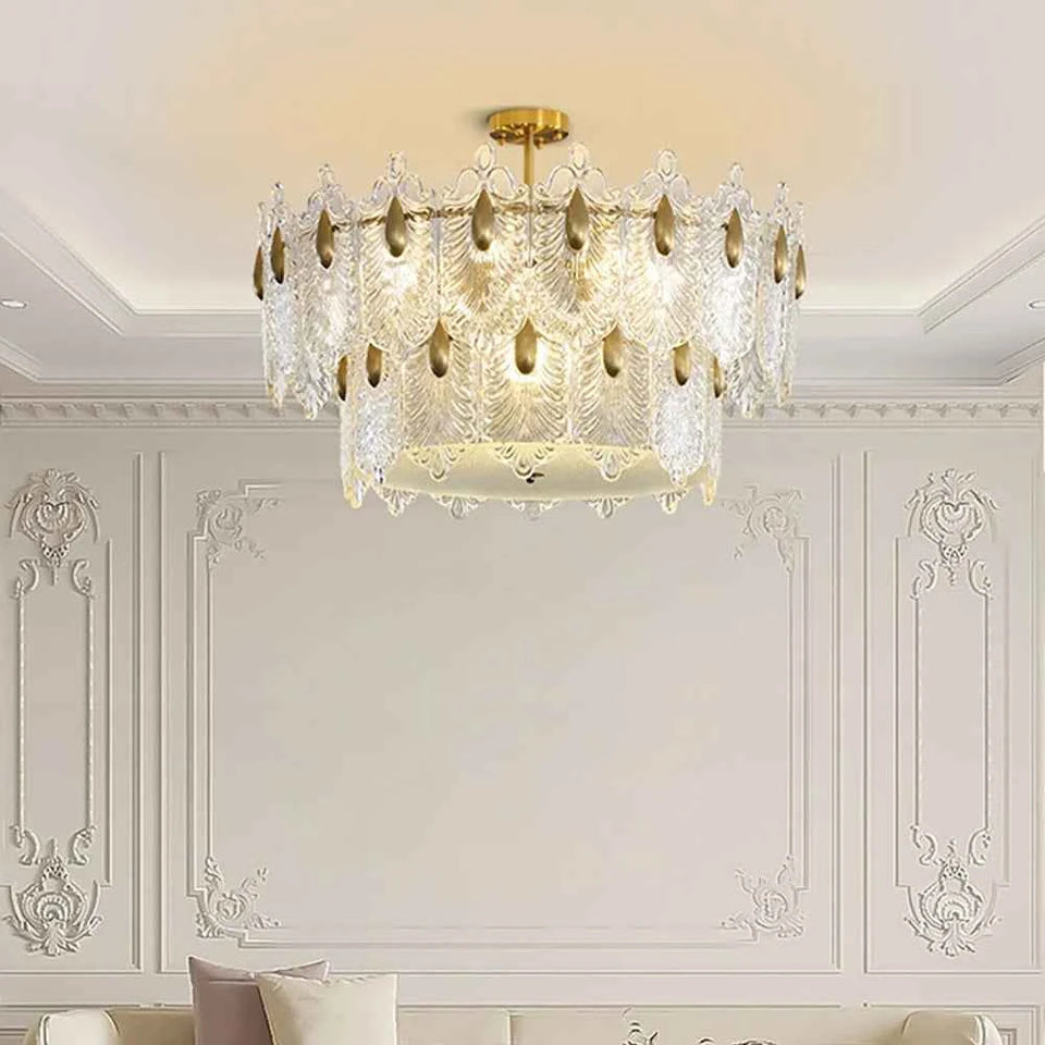 Decazes Texture Glass Chandelier