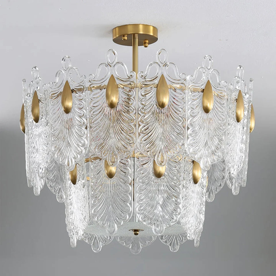 Decazes Texture Glass Chandelier
