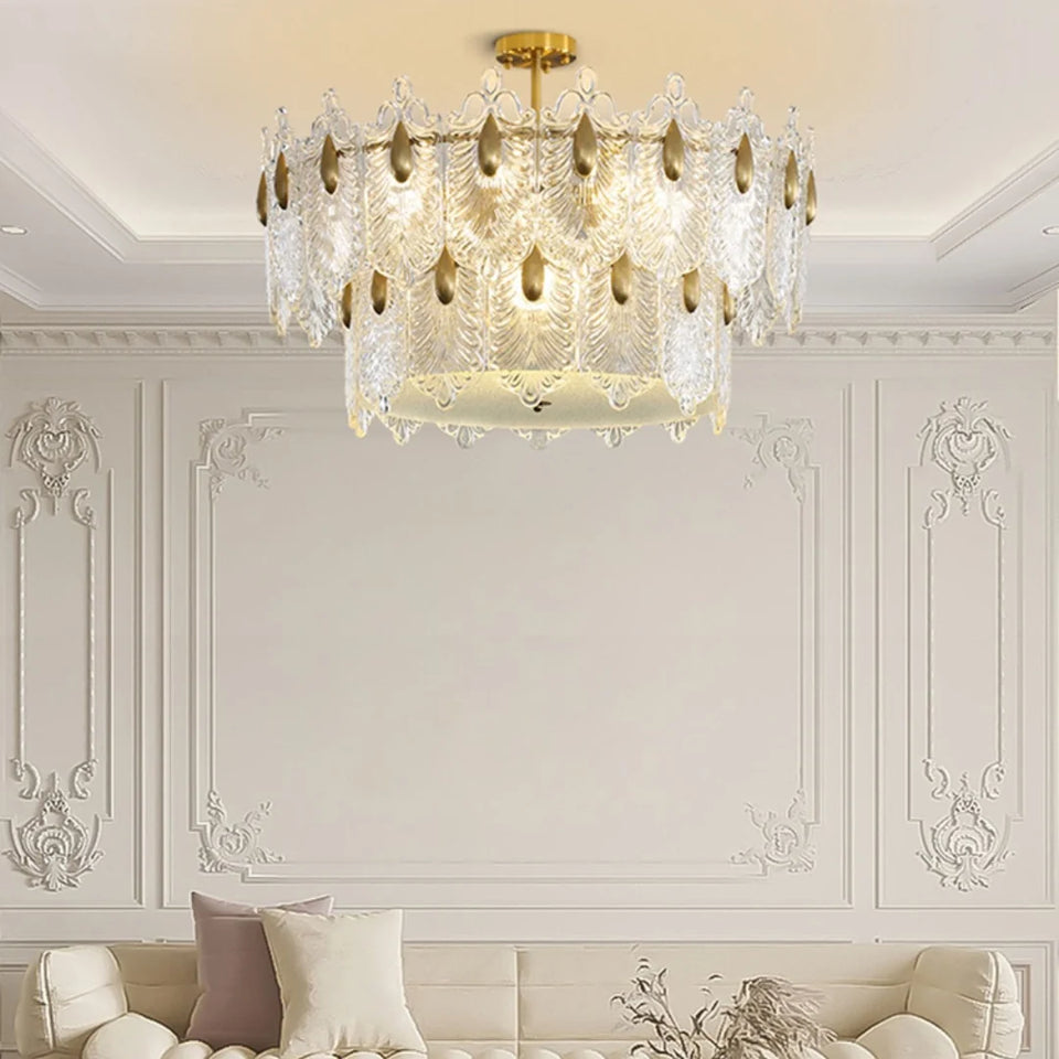 Decazes Texture Glass Chandelier