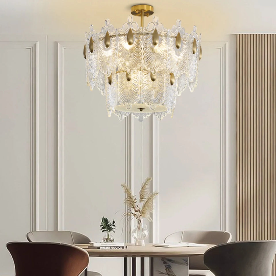 Decazes Texture Glass Chandelier