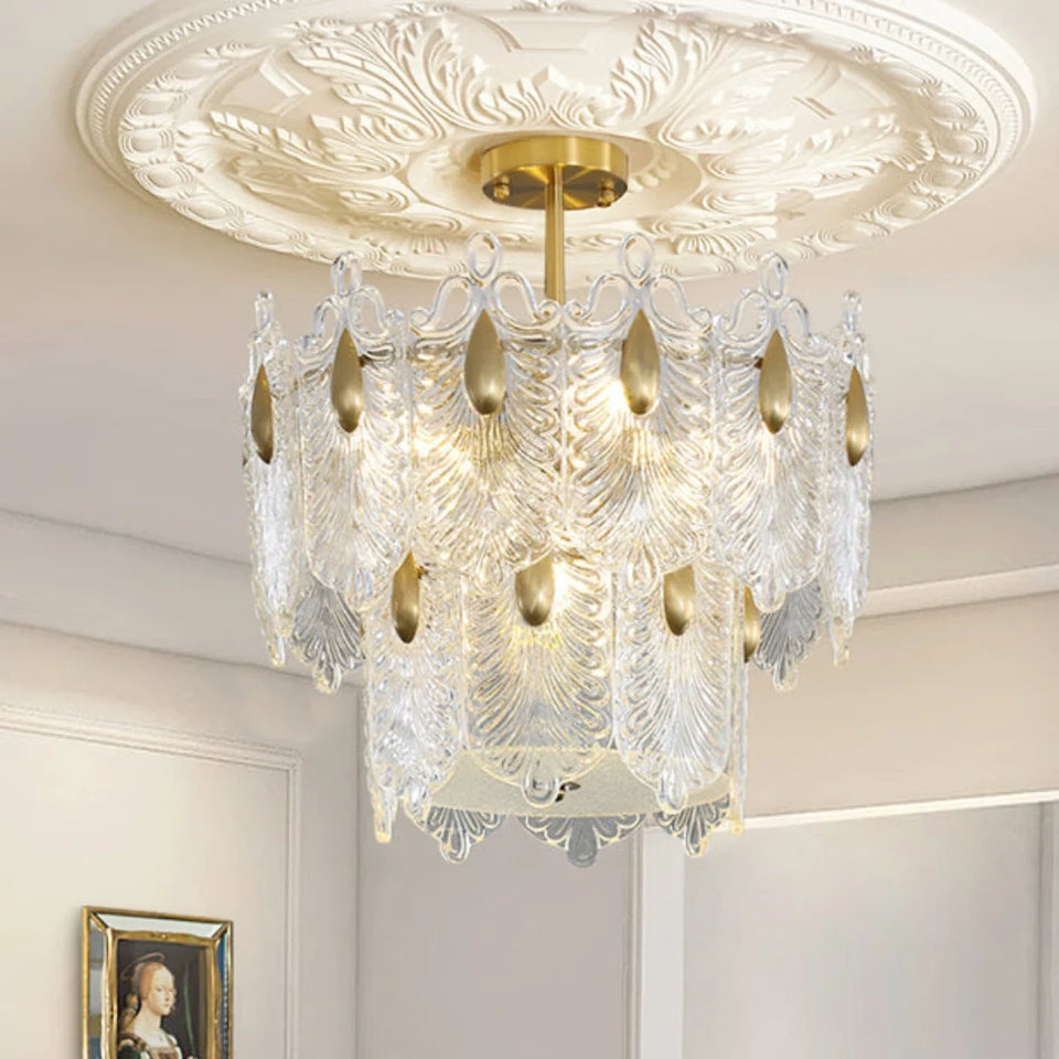Decazes Texture Glass Chandelier